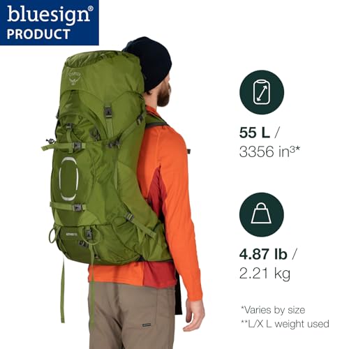Foto von Osprey Aether Herren Rucksack, 68L, Garlic Mustard Green, L/XL