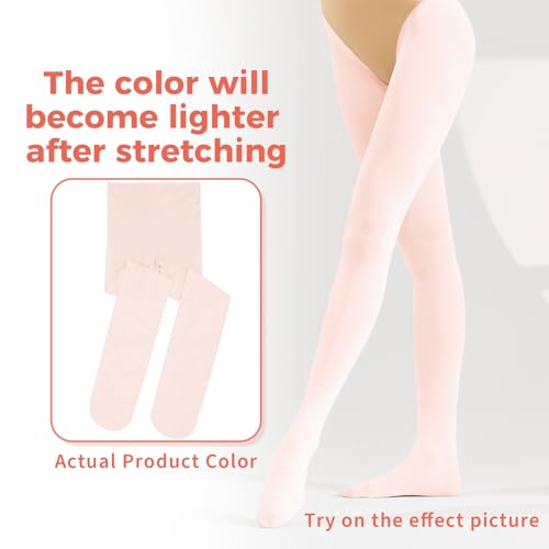 2Pcs Ballet Tights For Gils, Toddler Ballet Tights, Ballet Leotards Dance Outfit for Kids2