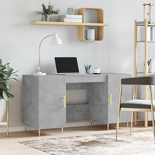 Bureau 140x50cm avec 4 compartiments de rangement pour petits espaces