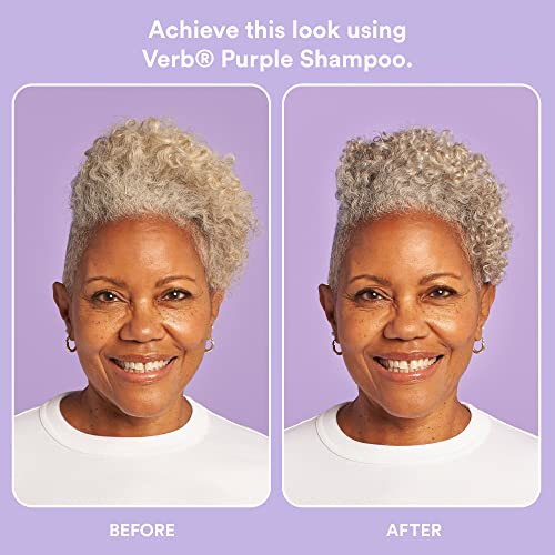 Verb Purple Shampoo - Vegan Toning Shampoo For Blonde, Grey And Silver Hair - Free Of Harmful Sulfates And Paraben - Purple Color Corrector To Reduce Yellow Brassy Tones,  12 Fl Oz #TOP3