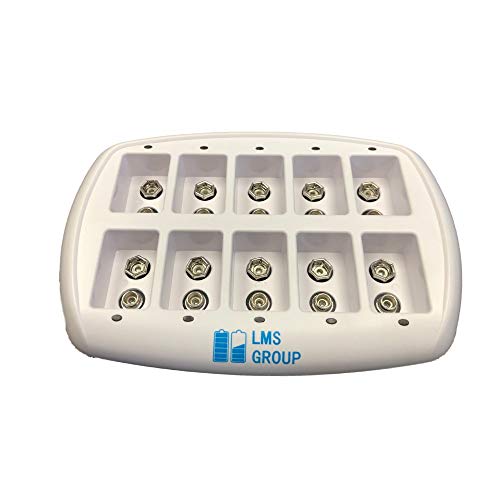 Chargeur intelligent 9V universel LMS station de charge 10 canaux anti-surcharge