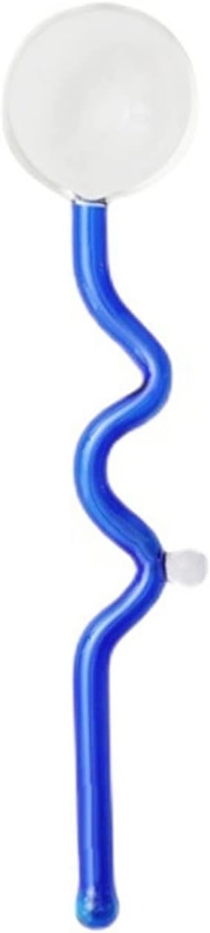 Ice Cream Scoops Ice Cream Spoon Transparent Glass Juice Coffee(Purple)