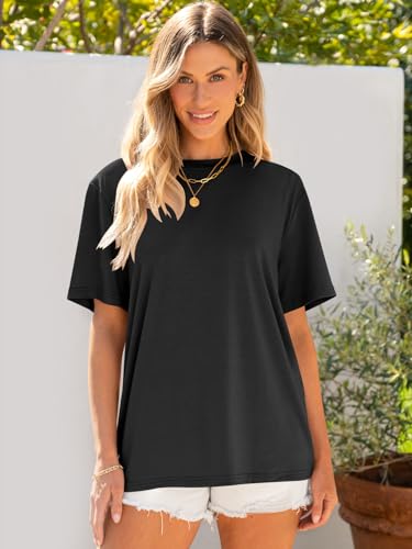 ANRABESS Womens Oversized T Shirts Short Sleeve Crewneck Tops Casual Loose Basic Tee Shirts 2025 Summer Trendy Outfits3
