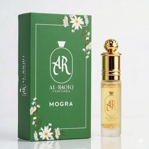 Image of Mogra Attar, Jasmine & Creamy Fragrance Unisex Non-Alcoholic Long Lasting Attar for Men & Women - 6Ml