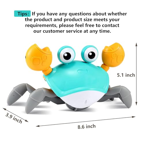 Crawling Crab Baby Toys 6–12 Months, Tummy Time Toys for Babies with Music and Lights, Interactive Infant toy for Crawling, Walking and Early Development, 1st Birthday Gift for Toddlers 1–3 by control future - Image 7