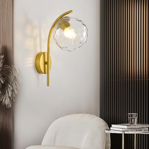 Aplique de pared de esfera para salón moderno con casquillo E27 interior 4