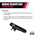 Pop & Lock PL5400 Black Manual Tailgate Lock with Bolt Codeable Technology for Toyota Tacoma