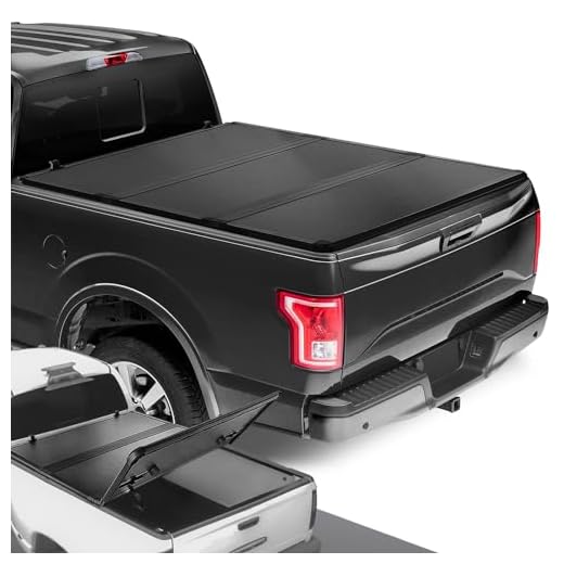 DNA Motoring TTC-HARD-015 Truck Bed Top Hard Solid Tri-Fold Tonneau Cover Compatible with 15-20 F150 5.5Ft Fleetside Bed