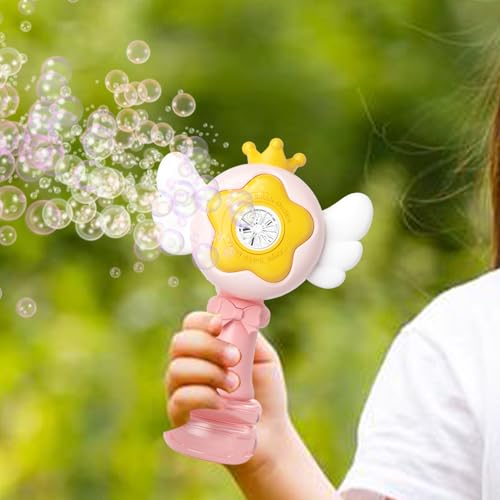 Pistola de burbujas recargable para fiestas infantiles al aire libre y jardín 3