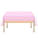 🍷 Perfekte Größe - Enthält 2 Stück Tischdecken mit einer Größe von 137-274 cm (54 in x 108 in). Diese Tischdecken passen auf alle rechteckigen Tische mit einer Länge von bis zu 8 Fuß. Sie können die Tischdecken auch so zuschneiden, dass sie zu Ihrem Tisch passen, dessen Länge weniger als 6 Fuß beträgt, oder Sie können zwei oder mehr Tischdecken zusammenstellen.