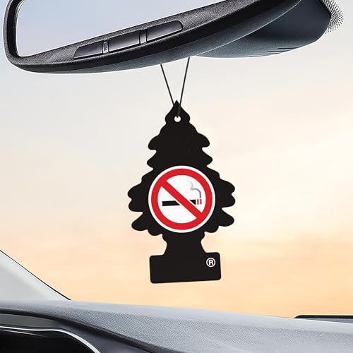 Image of Little Trees No Smoking Air Freshener (Pack of 24) | Tree-Shaped Hanging Design | Ideal For Car, Home, Wardrobes etc | Imported from USA