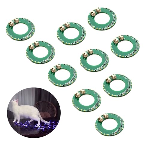 Touch Sensor Module Circuit Board DIY PCB Sensing Circuit Chip with LED Strip and Cables for Touch Sensitive Smart Epoxy River Table Upgrade 10Pcs (White Light)