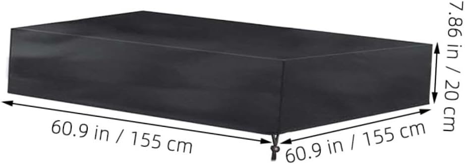 ORFOFE Outdoor Sandbox Cover with Drawstring for Dust and Rain Protection Durable for Boy Girl Play Areas
