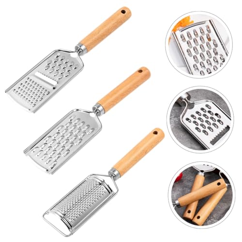 Set de 3 ralladores de acero inoxidable para cocina miniatura 7