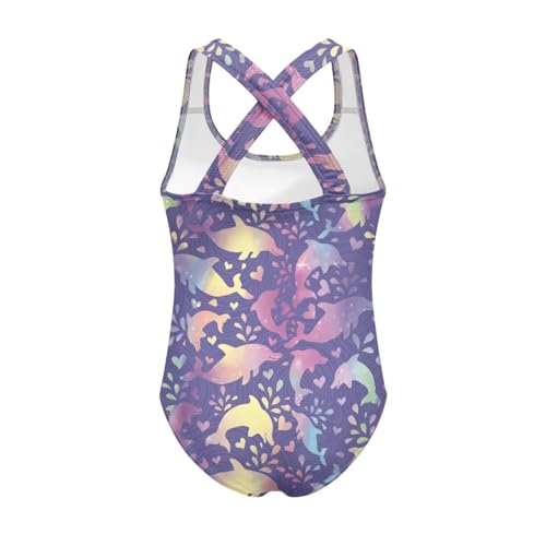 Image of Girls One-Piece Swimsuit for Swimming Lessons Beach Volleyball Pool Party Outdoor Training Quick Dry