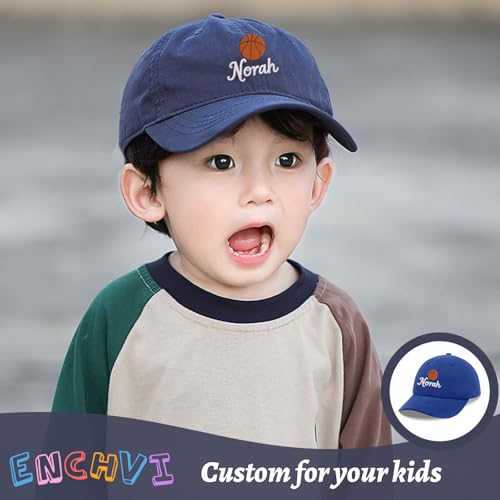 Image of Personalized Baby Infant Baseball Cap Custom Boys Girls Embroidered Sun Hat Custom Trucker Hats for Toddler Kids