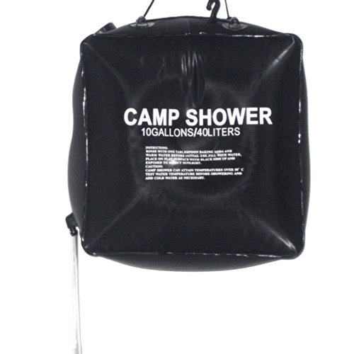 Docooler 40L 10 Gallon Camping Hiking Solar Heated Camp Shower Bag Outdoor Shower Water Bag