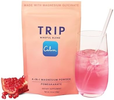 TRIP Magnesium Glycinate Powder - 7,500MG Magnesium per Pack with...