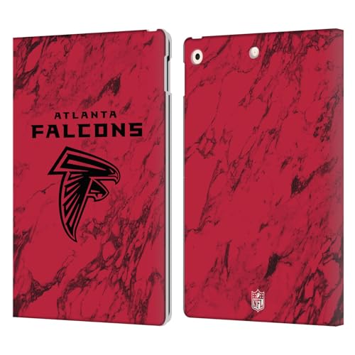 Coque iPad 10.2 NFL Atlanta Falcons style marbre avec emplacements cartes intégrés