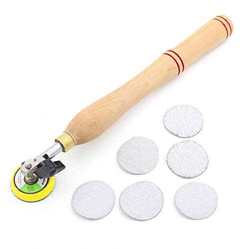 Drehen Drechseln und Schleifwerkzeuge Hand Schüssel Sander zur Holzpolierwendeplatten Drehwerkzeug-Set für Holz Turner auf Schüsseln Servierplatten und die konkave Oberfläche,A Cover