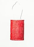 Allsop Home and Garden Stella Solar Lantern, Metallic Red