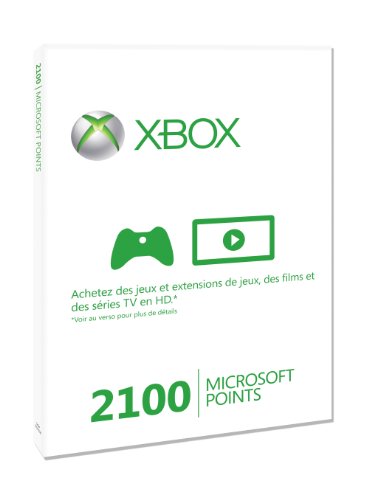 Carte Xbox Live 2100 Microsoft points