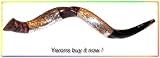Amazing Christian Silver-plated 33" Yemenite Shofar Kudu