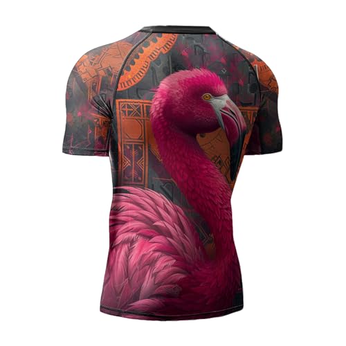 Rash Guard Men Short Sleeve, Compression Shirt Stretchable Fabric Gift On Birthday2