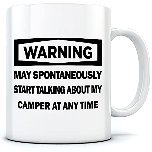 HotScamp Warning - May Start Talking About My Camper - Mug for...