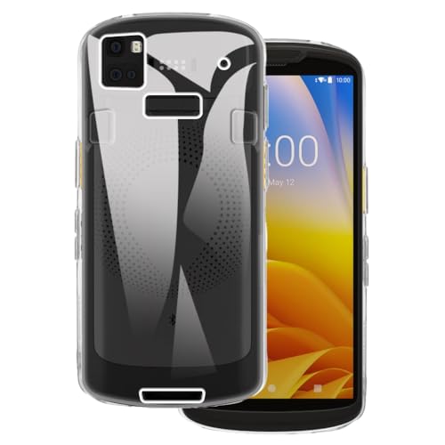 OAGELIM �P�[�X Zebra TC5301 �Ƃ̌݊������� Case �ϏՌ�TPU�\�t�g�t���L�V�u���W�F���ی�d�b�J�o�[ �σX�N���b�`���~���^���[���x���̑ϗ��� (�N���A)