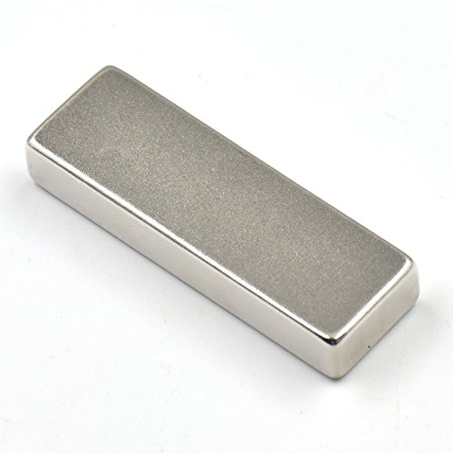 Neodymium Block Permanent Rare Earth Magnet Super Strong 6 Size Choice Nickle (N52 60mmX20mmX10mm)