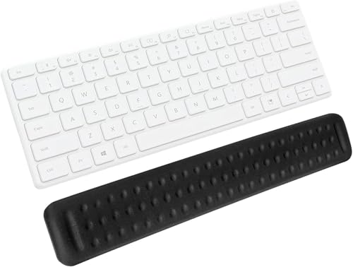Aputue Klavye Bilek Desteği, Bilgisayar Klavyesi için Bilek Destekliği, Kaymayan PU Tabanlı Ergonomik Klavye Bilek Desteği, Ofis, Ev ve Laptop Kullanımı için Ağrı Giderici
