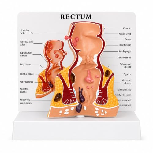 Modèle anatomique du rectum pour clarifier les cours de biologie