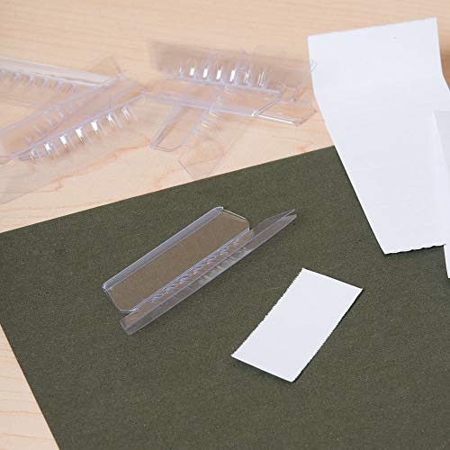 Onglets en plastique clair inserts pour dossier suspendu intercalaire transparent 2" - 5