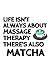 Produktbild Life isn't always about massage therapy there's also matcha - Matcha lover: Blank lined notebook, 110pages, 6 x 9 inches paperback, matte cover