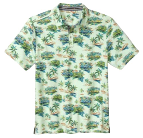 Tommy Bahama Bahama Village - Polo de golf, Aqua (Dusty Aqua), XX-Large Cover