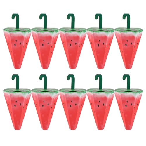 TOMETURE 10 Mini Cajas de Papel Forma de Paraguas para Regalos de Fiesta y Bodas, Fáciles de Montar y Ligeras, Ideales para Dulces y Detalles