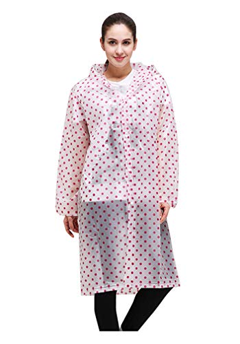 Aircee 2 Pack Raincoat for Women Reusable Unisex Rain Poncho Lightweight Rainwear for Hike Camp Cycle Fish