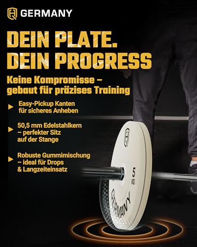 gerucharm und boden schützend in Homegyms (112 Zeichen).Detaillierte Ansicht der HQ Germany 15kg blauen Bumper Scheiben-Paar