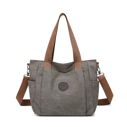 Bolsa Tote Vintage de Lona para Mujer Casual miniatura 1