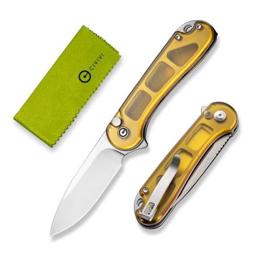 Image of CIVIVI Elementum II Pocket Knife, Utility Knife with 2.96 inch Nitro-V Blade Ultem Handle for Camping Fishing Hunting C18062P-7