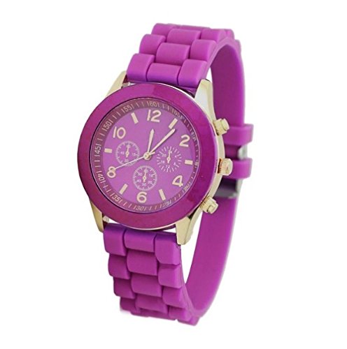 ITHANO Silicone Strap Analogue Purple Strap Quartz Womens Watch - ITSILIPUR01 (B07DJ8CNDW) Amazon Price History, Amazon Price Tracker