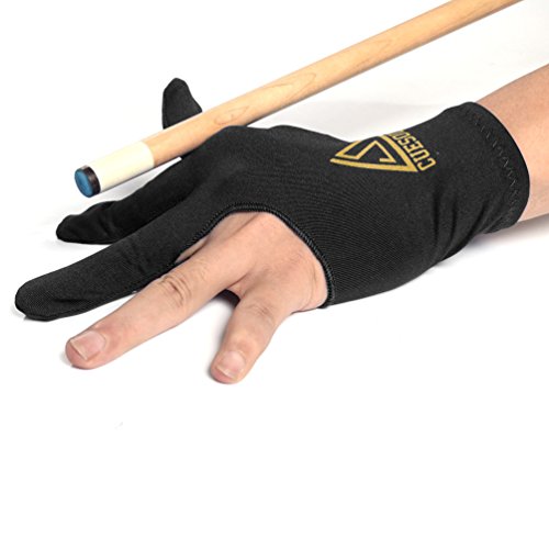 Cuesoul Billard-Handschuh Set mit 10 Stück 3-Finger-Handschuhe für Billard