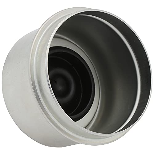 Dust Cap 2" For Trailer Axle Wheel Hub And Bearing Hub With Rubber Plug, Replacement For Boat Trailer, 3500 Lbs Capacity - 2 Pack #TOP4