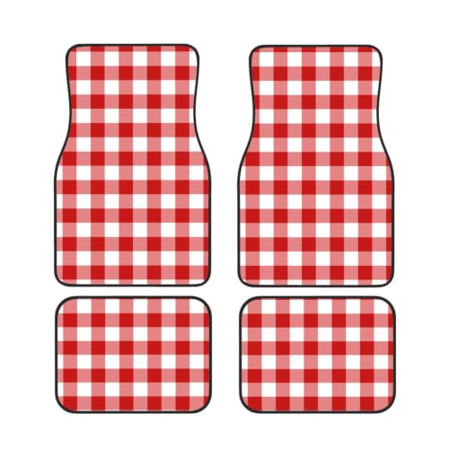 Alfombrillas para coche de cuadros rojos: dale un toque deportivo y único a tus viajes diarios