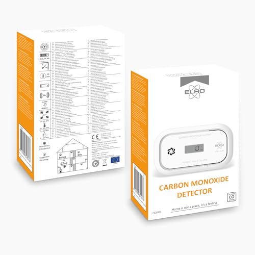 Miniatura 10 de Elro Fc5003 Detector De Monóxido De Carbono Con Sensor De 10 Años Pantalla Lcd Y Batería De 3 Años Protección Fiable Y Alarma De Co Cumple La Norma Europea En50291