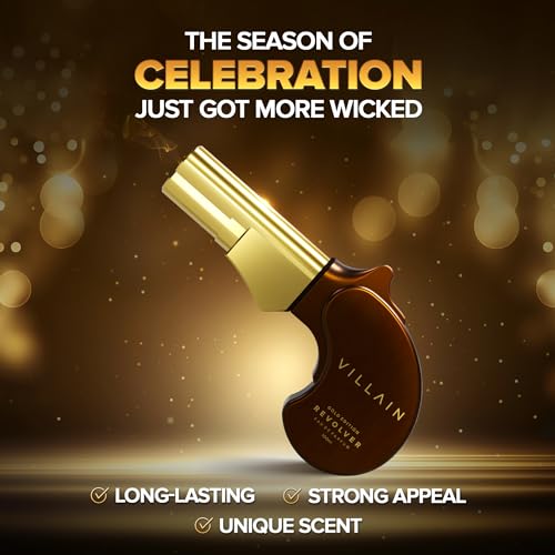 Image of Villain Revolver Eau de Parfum for Men - Gold Edition | Premium Long Lasting Woody Oriental Fragrance - 100ml