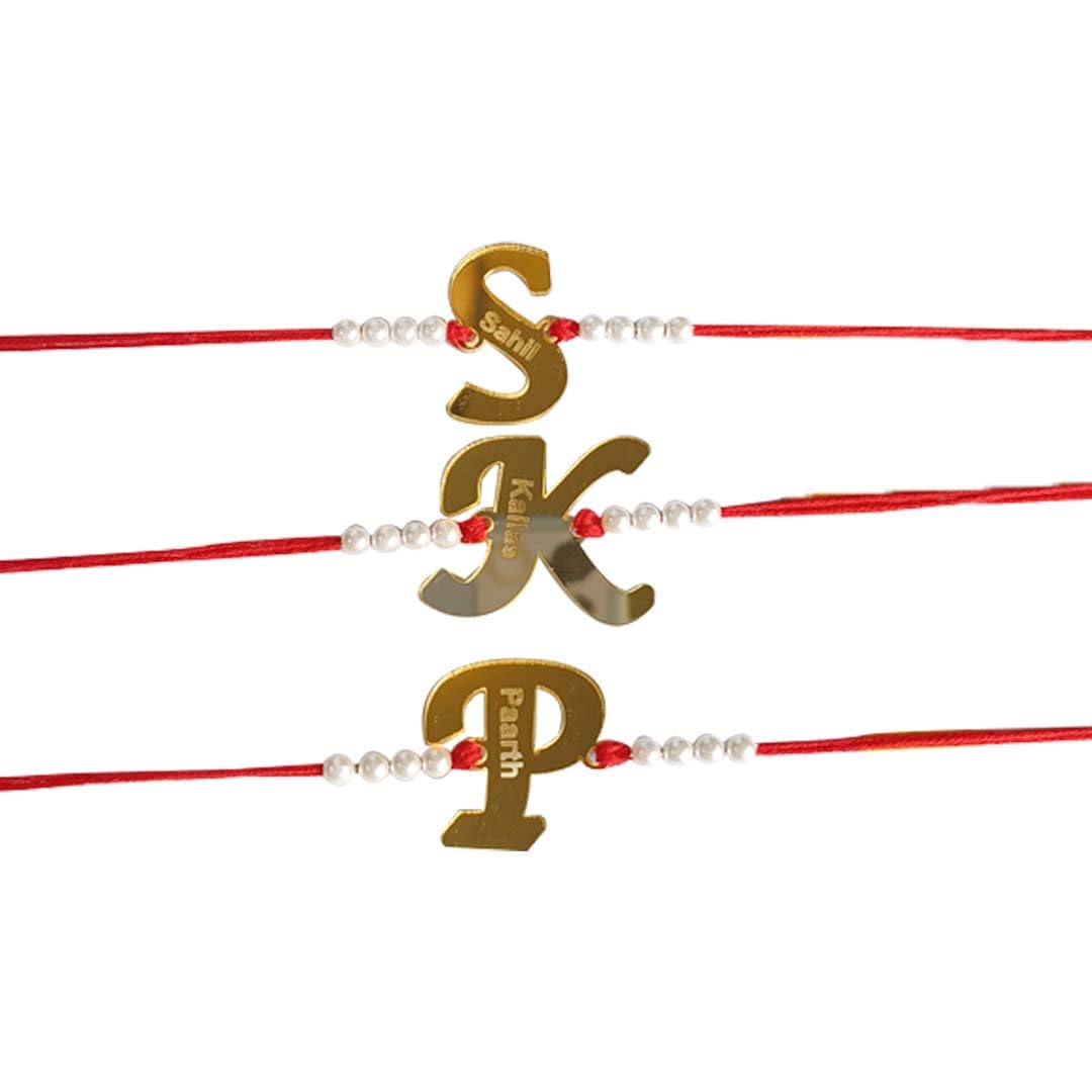 SOLOBOLO Rakhi for Brother and Bhabhi | Customised Rakhi with Name for Brother | Rakhi Combo Gift for Sister and Brother | Rakshabandan for Brother and Sister | Custom Rakhi Set LTR-01 (B0CF952K4N) Amazon Price History, Amazon Price Tracker
