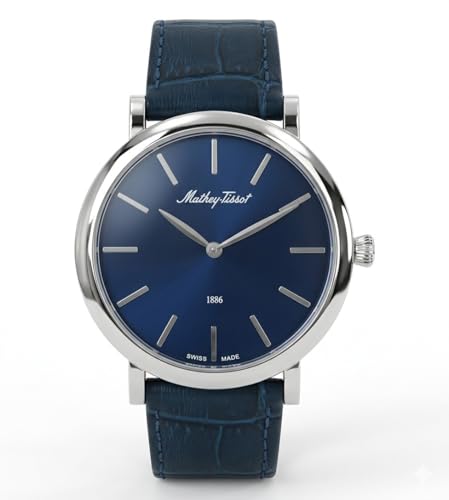 Image of Mathey-Tissot Swiss Made Blue Dial Classic Men's Watch - H7916ALBU