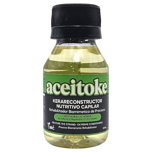 Boe Coesmtics Aceitoke KeraReconstructor Hair Repair Treatment 2.3 oz – Biomimetic Keratin Restorer for Damaged Hair – Revives After Bleach, Dye & Straightening – Seals Ends & Restore the Strand